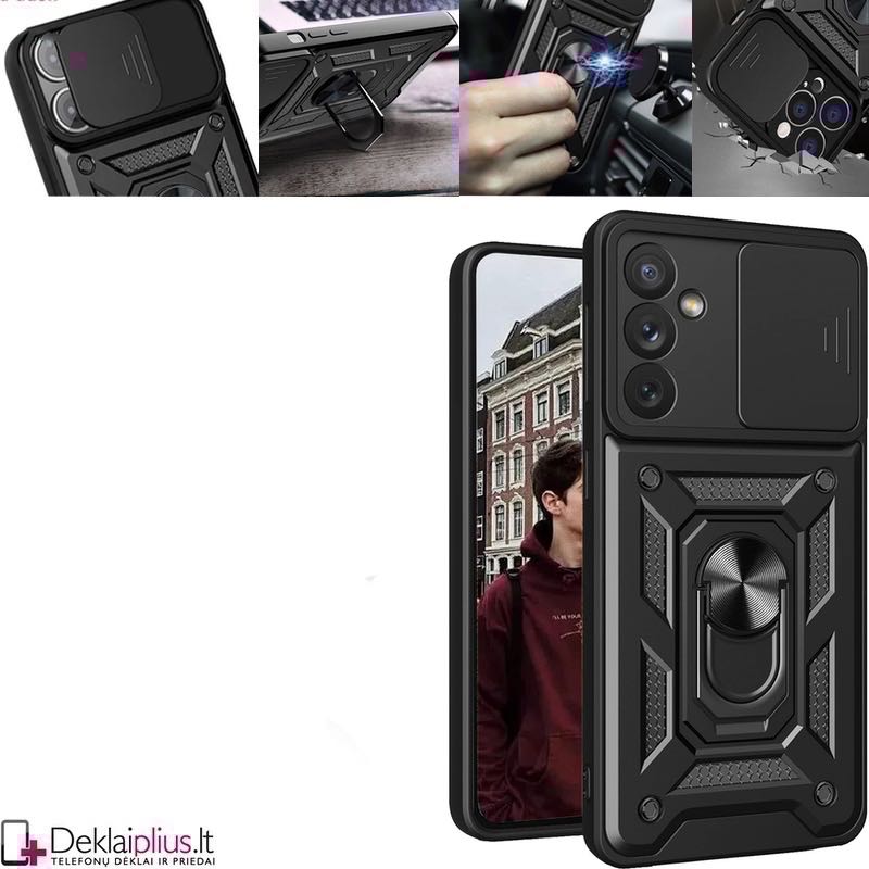 5in1 smūgiams atsparus dėklas su žiedu ir kameros apsauga (Samsung M34 5G) 5in1 smūgiams atsparus dėklas su žiedu ir kameros apsauga (Samsung M34 5G)